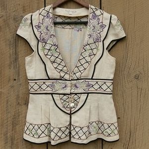 Nanette Lepore Linen Top/Vest 4